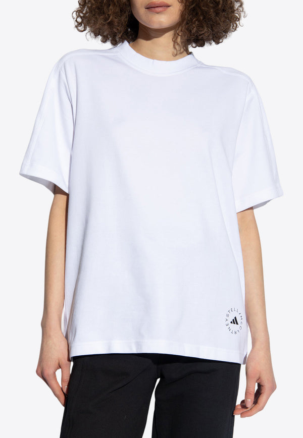 Adidas By Stella McCartney Basic Logo T-shirt White IB6855 0-WHITE