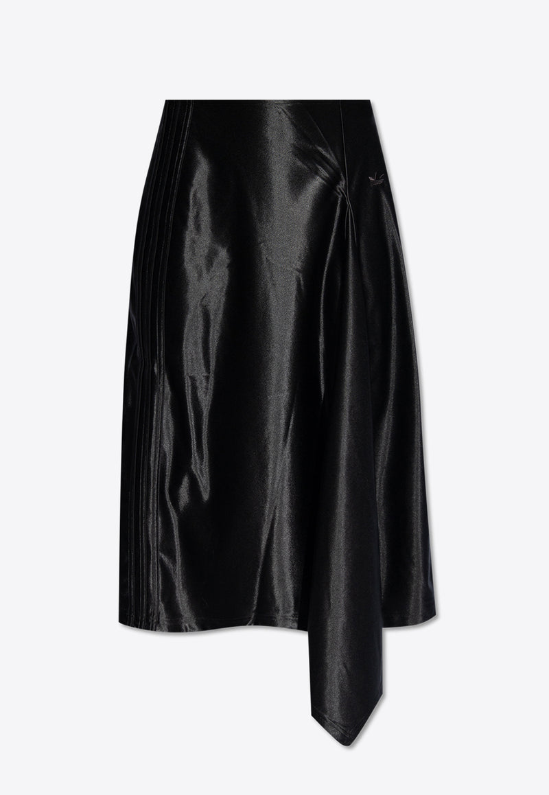 Adidas Originals Asymmetrical Midi Skirt Black IT9415 0-BLACK