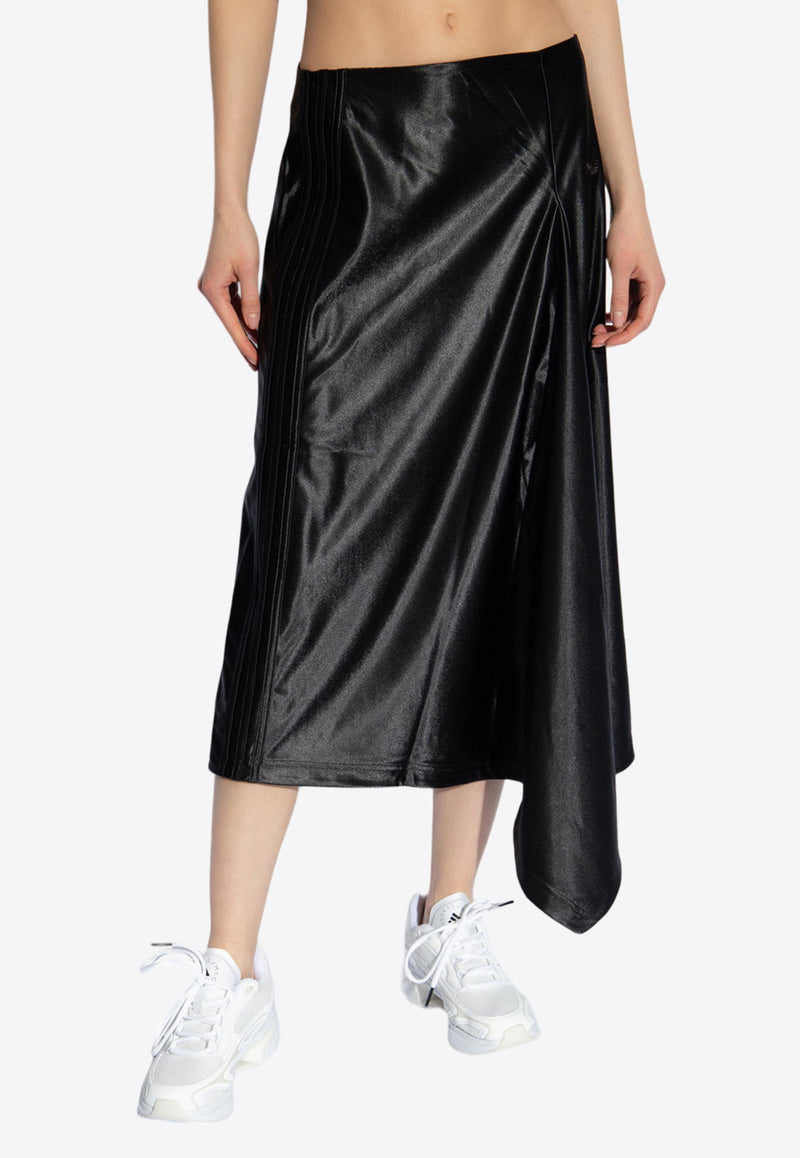 Adidas Originals Asymmetrical Midi Skirt Black IT9415 0-BLACK