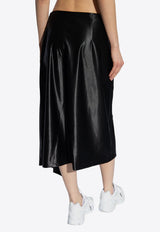 Adidas Originals Asymmetrical Midi Skirt Black IT9415 0-BLACK