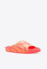 Adidas By Stella McCartney Logo Patch Rubber Slides Pink IF6065 0-TURBO TURBO SIGGNR