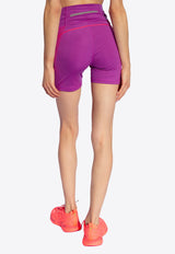 Adidas By Stella McCartney TruePace Logo Cycling Shorts Purple IT5779 0-SHOPUR