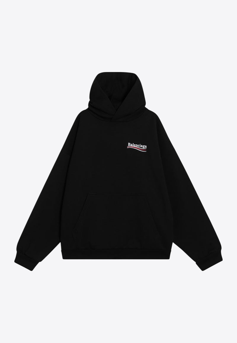 Balenciaga Political Campaign Hooded Sweatshirt Black 767877UTKVI9/R_BALEN-1070
