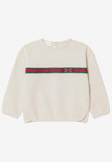 Gucci Babies Logo-Printed Crewneck Sweatshirt 767900XJHIC/R_GUC-9692
