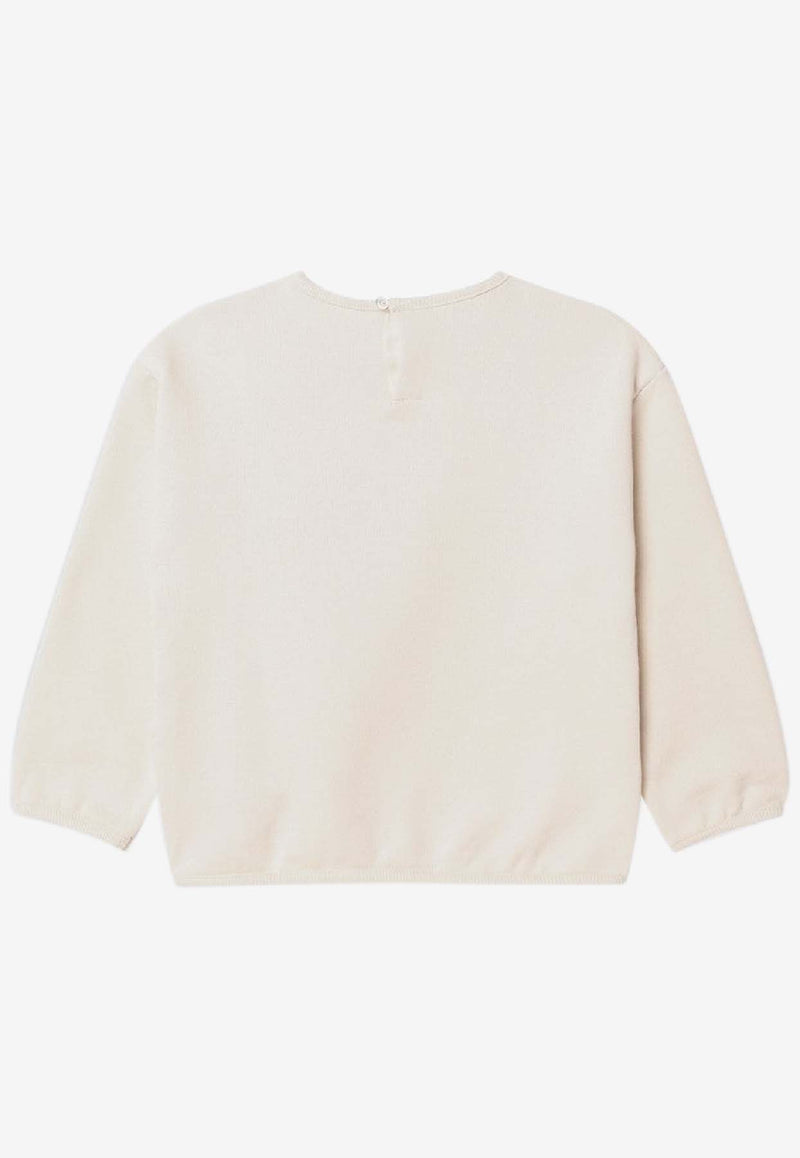 Gucci Babies Logo-Printed Crewneck Sweatshirt 767900XJHIC/R_GUC-9692