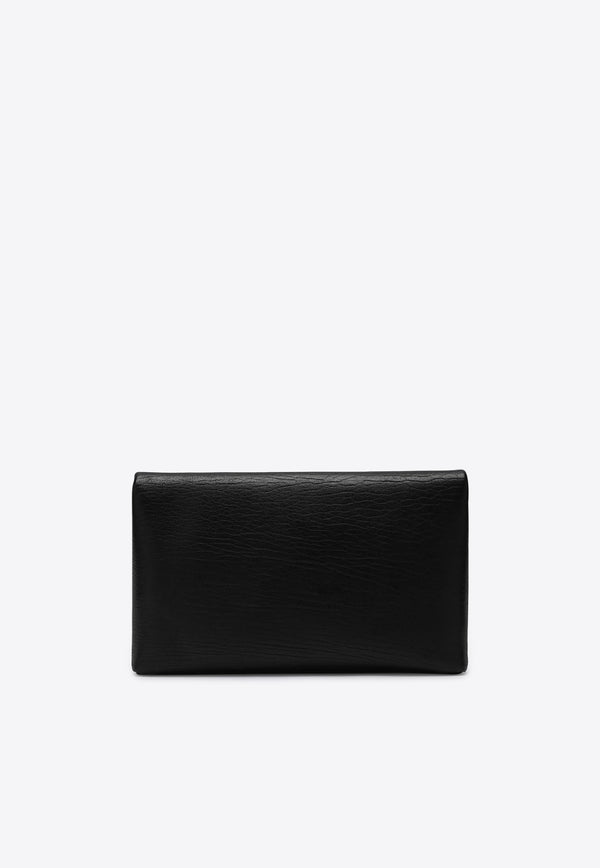 Saint Laurent Large Cassandre Envelope Clutch Bag Black 769307AACYT/P_YSL-1000