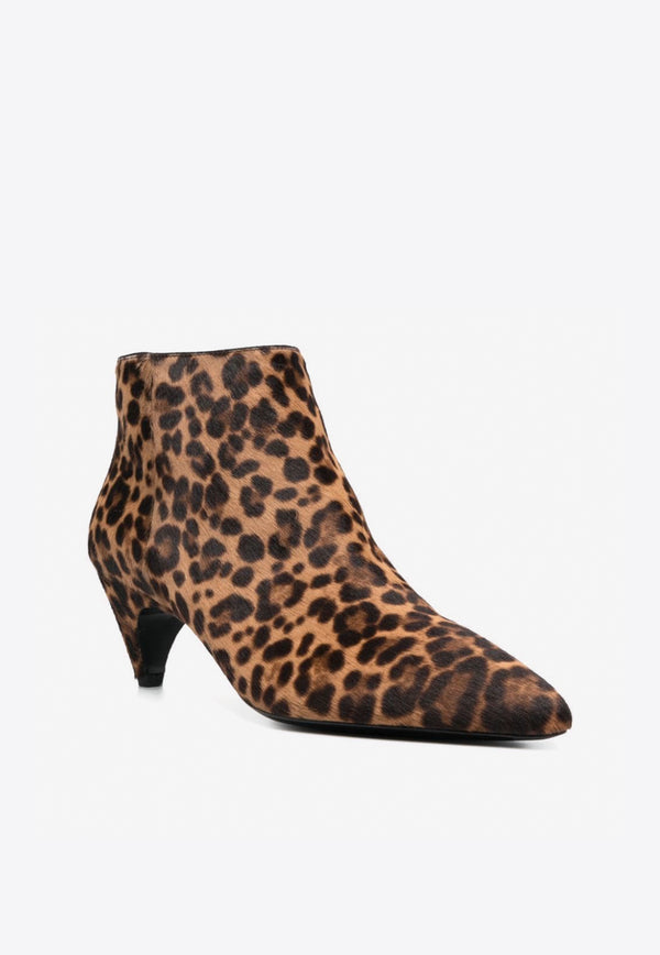 Prada 60 Leopard Print Ankle Boots Brown 1T065FF055XRY_F0G3