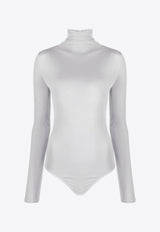 Wolford High-Neck Long-Sleeved Bodysuit Gray 75083_7535