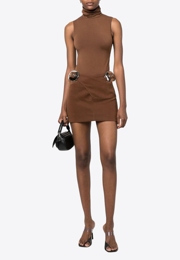 Wolford Sleeveless High-Neck Bodysuit Brown 76048_4782