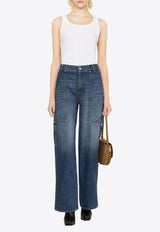 Stella McCartney Wide-Leg Jeans 6D01503SPH33_4003 Blue