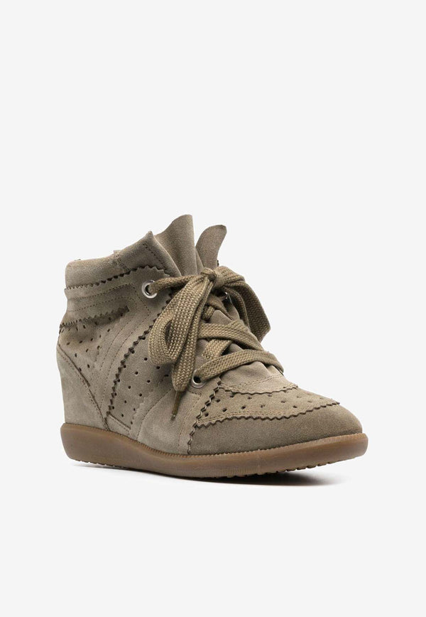 Isabel Marant Bobby Wedge Sneakers BK0011FAA1E20S_50TA Gray