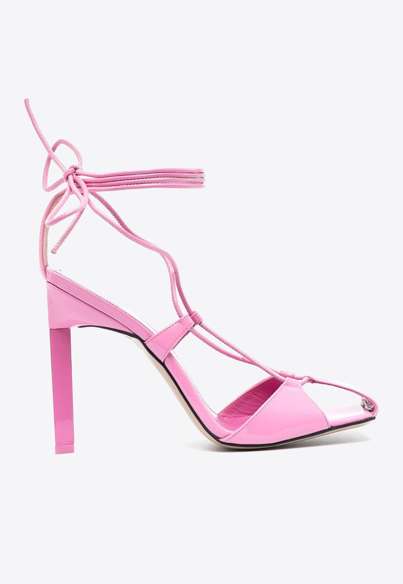The Attico Adele 105 Calf Leather Sandals Pink 236WS411L002_315