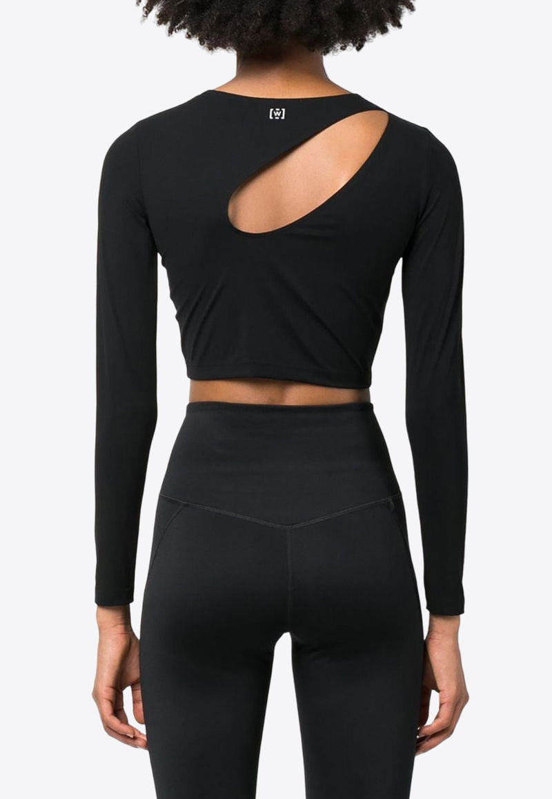 Wolford Warm Up Cut-Out Cropped Top Black 53244_7005