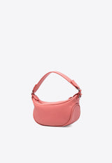 By Far Pebbled Leather Shoulder Bag Pink 22PFAMINOSLMFTSMA