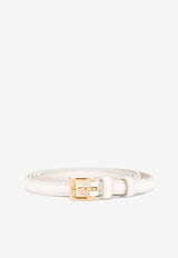 Prada Calf Leather Belt White 1C4067053F0009