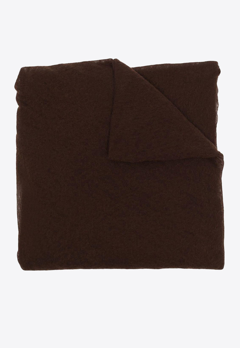 Botto Giuseppe Cashmere Knitted Scarf Brown 5505F1010224