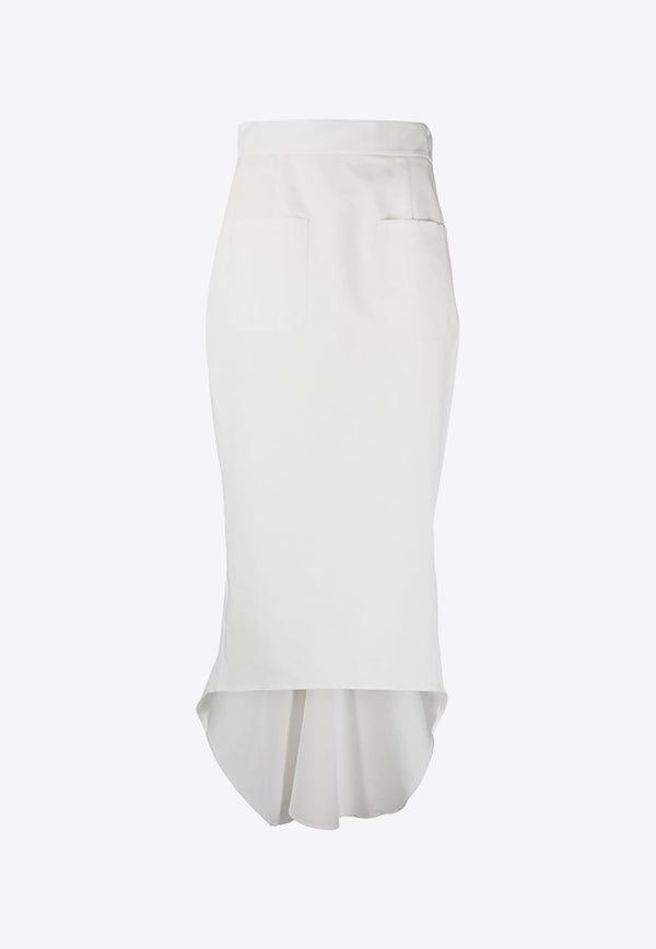 Prada Fluted Midi Skirt White P161XS23213QA_F0009