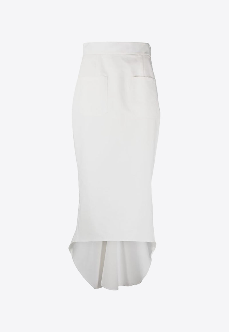 Prada Fluted Midi Skirt White P161XS23213QA_F0009