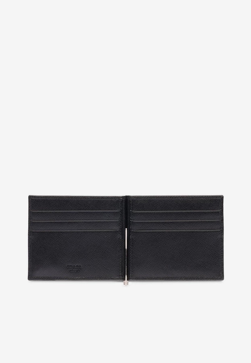 Prada Triangle Logo Leather Wallet Black 2MN077QME_F0002