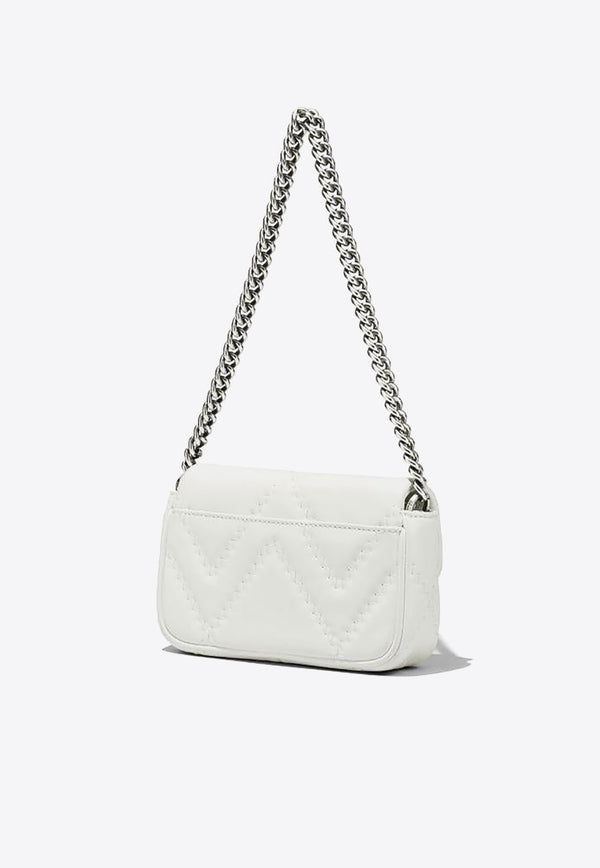 Marc Jacobs The Mini J Marc Quilted Leather Crossbody Bag White 2S3HSH016H03_137