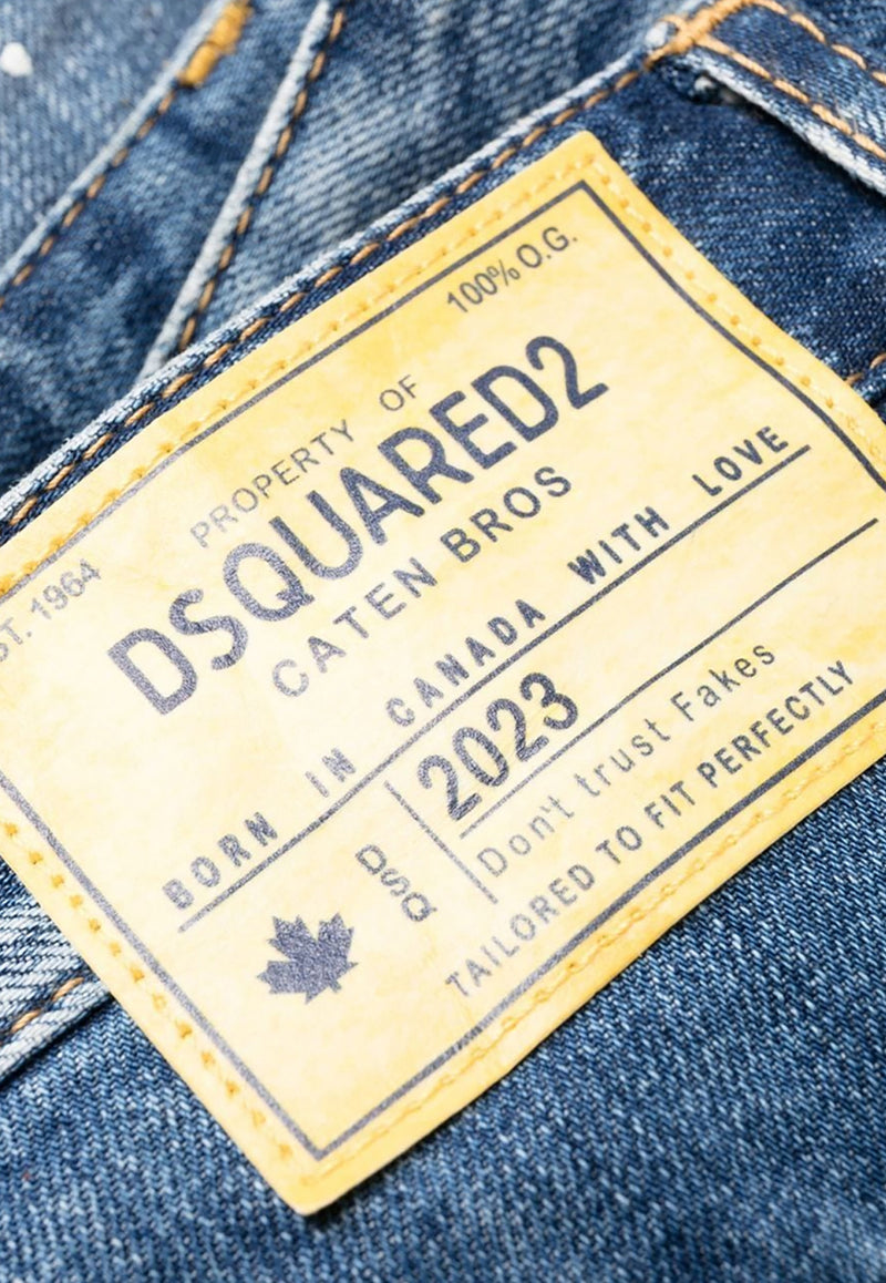 Dsquared2 Distressed Patchwork Jeans Navy S74LB1349S30309_470