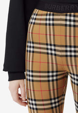 Burberry Vintage Checked Leggings 8049478_A7028 Beige