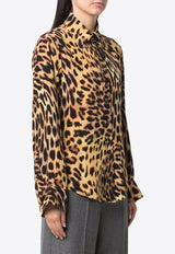 Stella McCartney Leopard-Print Silk Shirt 6200163AS2008402 Multicolor