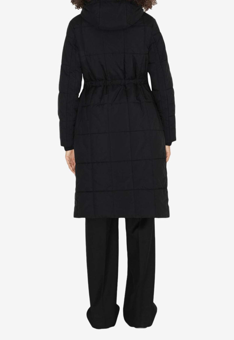 Burberry Quilted Hooded Coat 8074089_A1189 Black