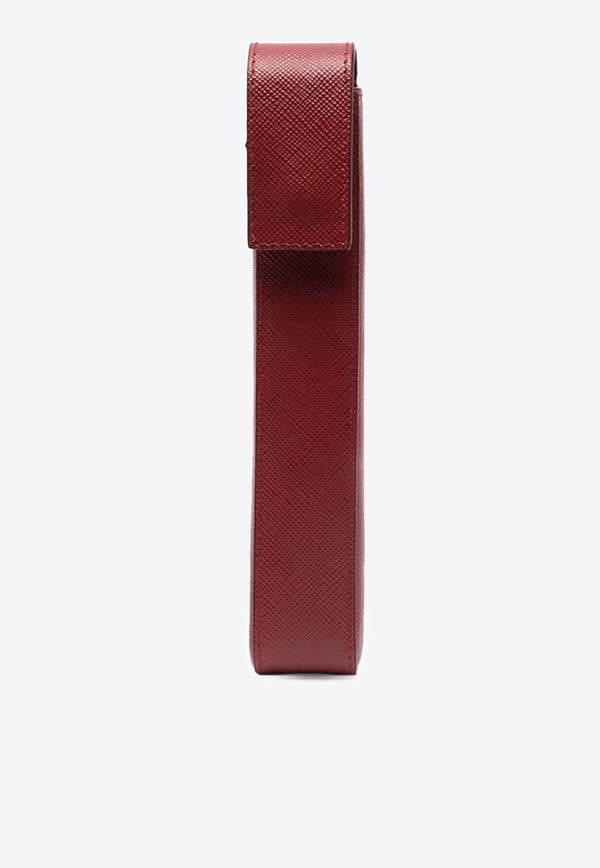 Prada Saffiano-Leather Pen Case Red 2ARF99053F0041