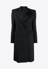 P.A.R.O.S.H Lili Double-Breasted Blazer Coat Black D420070LILIUX013