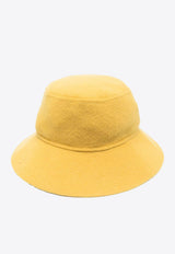 P.A.R.O.S.H Wide-Brim Wool Bucket Hat Yellow D010523LEAK047