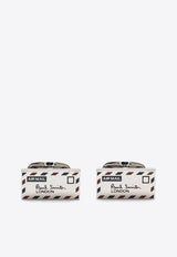 Paul Smith Air Mail Cufflinks Silver M1ACUFFKAIRM_82