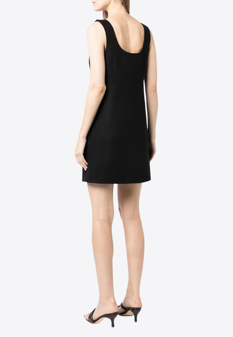 P.A.R.O.S.H Sleeveless Wool Mini Dress Black D721586LEAK013