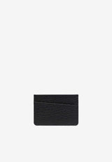 Maison Margiela Grained Leather Cardholder with Signature-Stitches Black SA1VX0005P4455_T8013