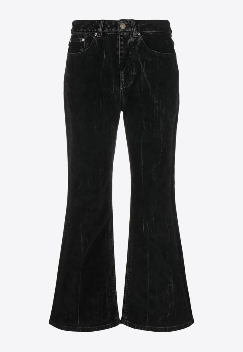 Stella McCartney Flared Cropped Jeans 6D00313SPH051082 Black