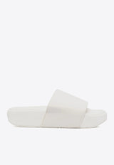 Adidas Y-3 Leather Flatform Slides Off-white FZ6402