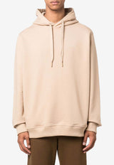 Burberry Logo-Embroidered Hooded Sweatshirt 8072714_A7405 Beige