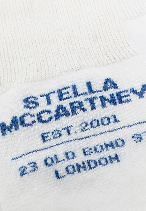 Stella McCartney Logo Knit Socks 603074S72299000 White