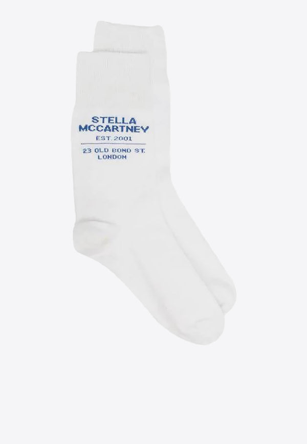 Stella McCartney Logo Knit Socks 603074S72299000 White