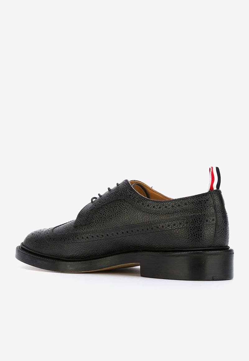Thom Browne Classic Longwing  Brogue Shoes Black MFD002A00198_001