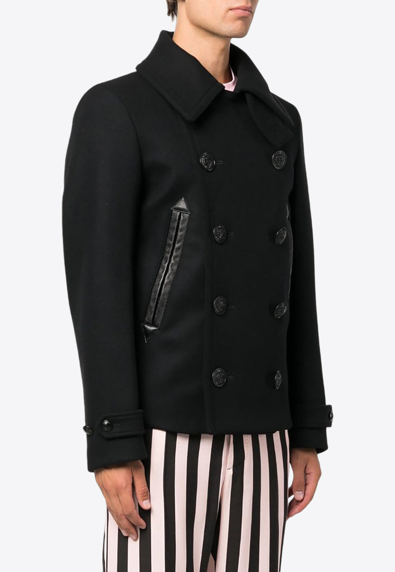 Dsquared2 Double-Breasted Wool Blend Coat  Black S74AM1387S53003_900