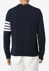 Thom Browne 4-bar Stripe Crewneck Sweatshirt Blue MJT021H00535_461