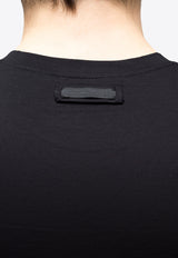Prada Basic Crewneck T-shirt Black UJM564S092710F0002