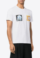 Comme Des Garçons Graphic Print Short-Sleeved T-shirt White FJT001W22