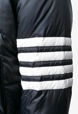 Thom Browne 4-bar Stripes Matte Nylon Puffer Jacket Navy MJD061X05411_415