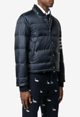 Thom Browne 4-bar Stripes Matte Nylon Puffer Jacket Navy MJD061X05411_415