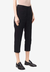 Rick Owens Tailored Cropped Pants Black RO02A7305WCF09