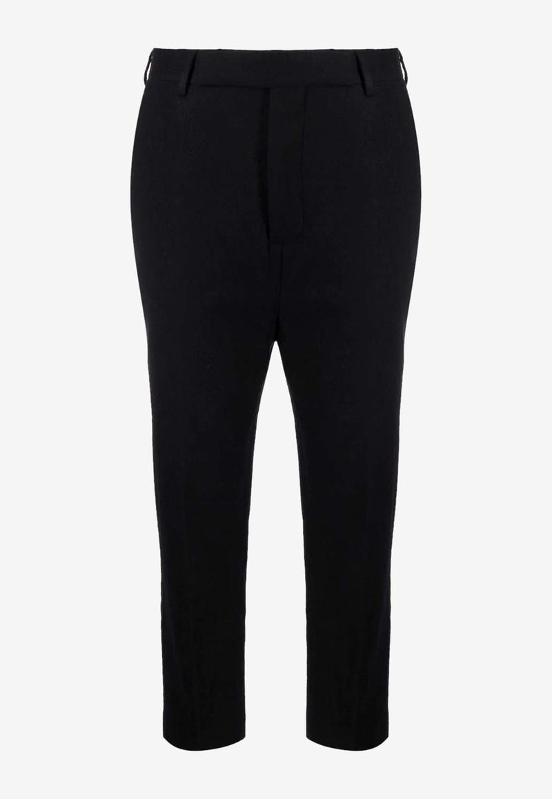 Rick Owens Tailored Cropped Pants Black RO02A7305WCF09