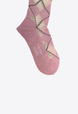 ANTIPAST Argyle Wool Knitted Socks Pink AM15A_PINK