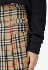 Burberry Vintage Check Mini Skirt 8025832_A7028 Beige